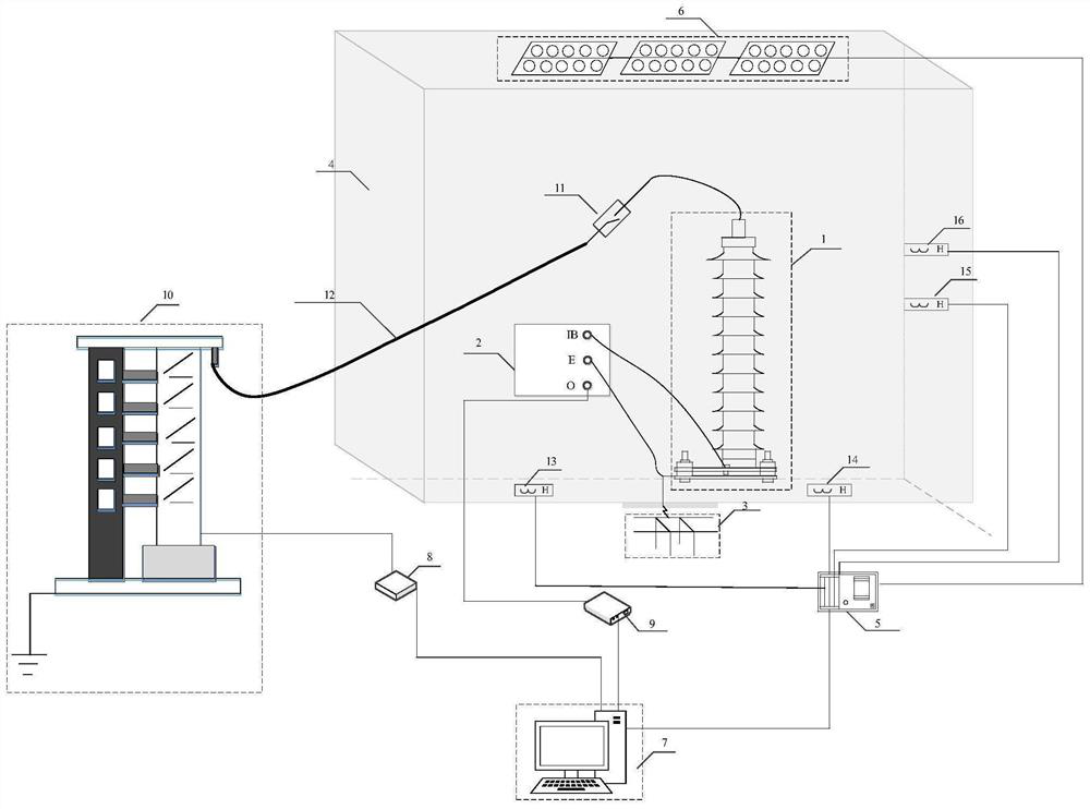 Method for evaluating reliability state of lightning arrester under different air water contents