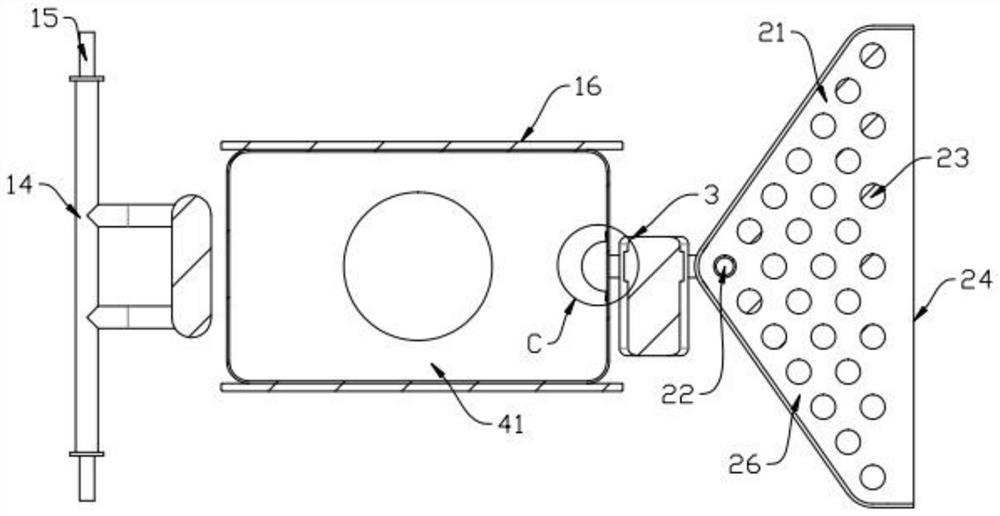 Civil construction pouring device