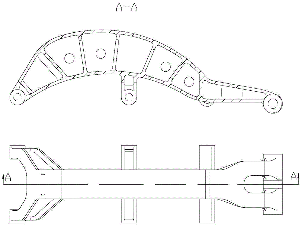 A precision casting method for the skeleton of a superalloy hollow complex thin-walled structural part