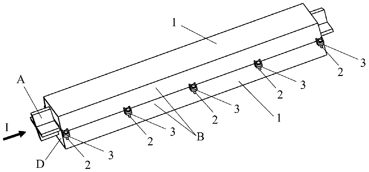 Fabricated buckling restraint supporting component