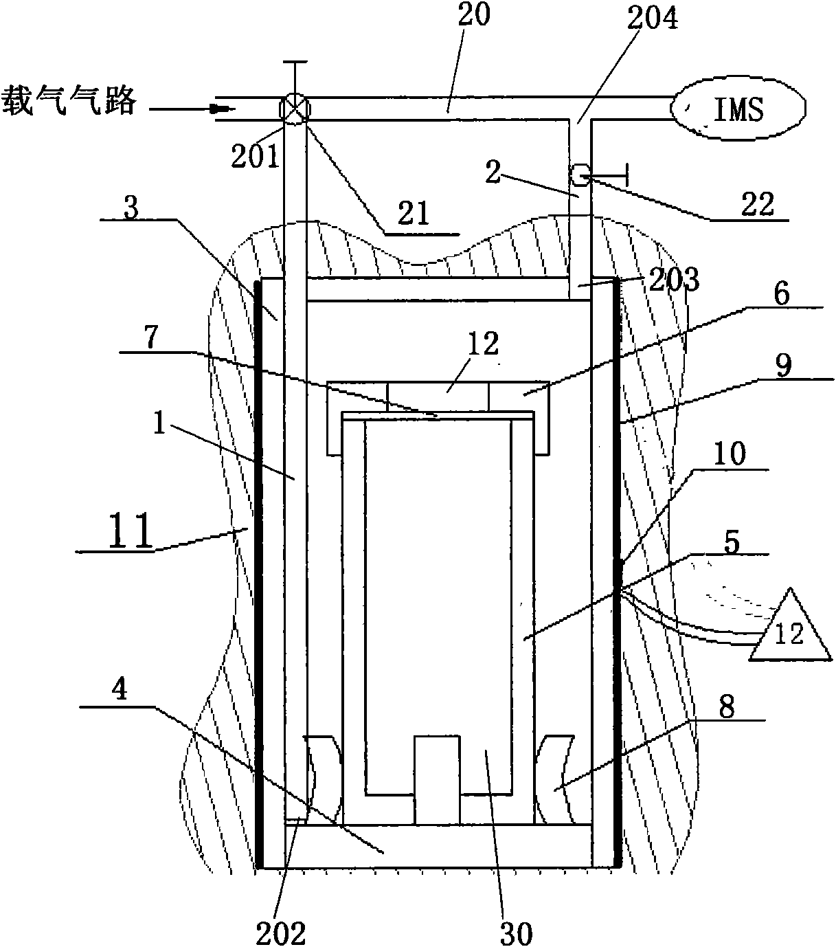 Doping gas generation device