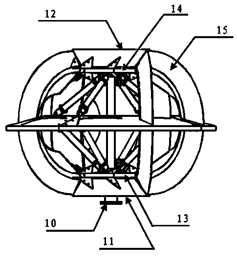 Novel perpendicular shaft distributed wind power unit