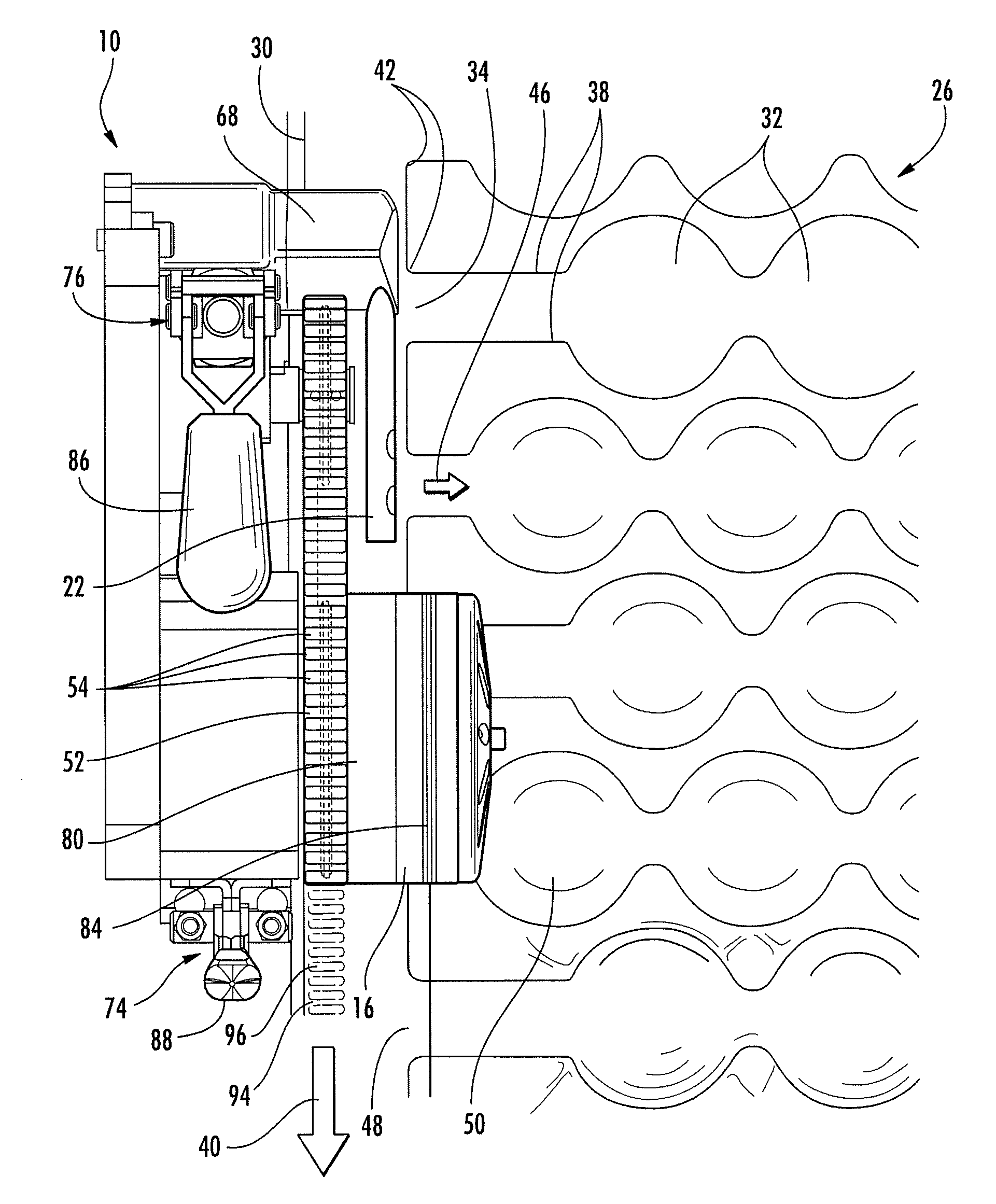 Machine for inflating and sealing an inflatable structure