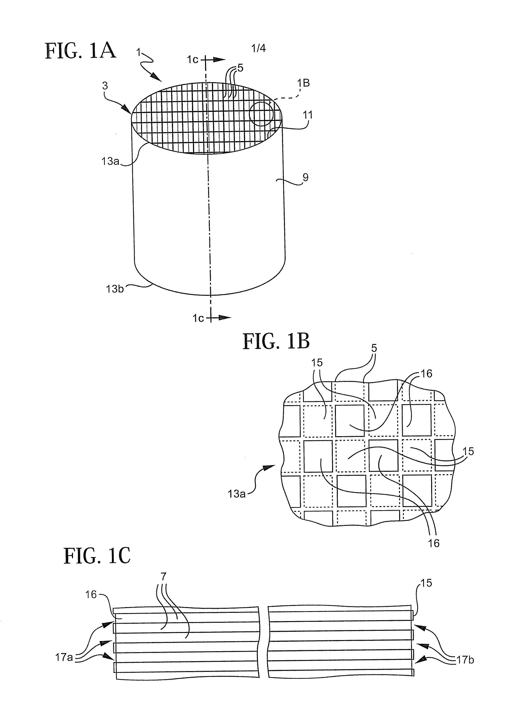 Co-extrusion method of fabricating electrode structures in honeycomb substrates and ultracapacitor formed thereby