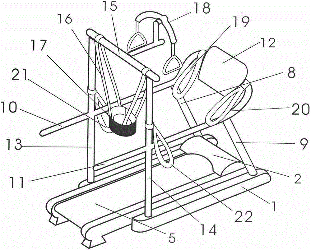 Safe fitness electric backward walking machine for old people