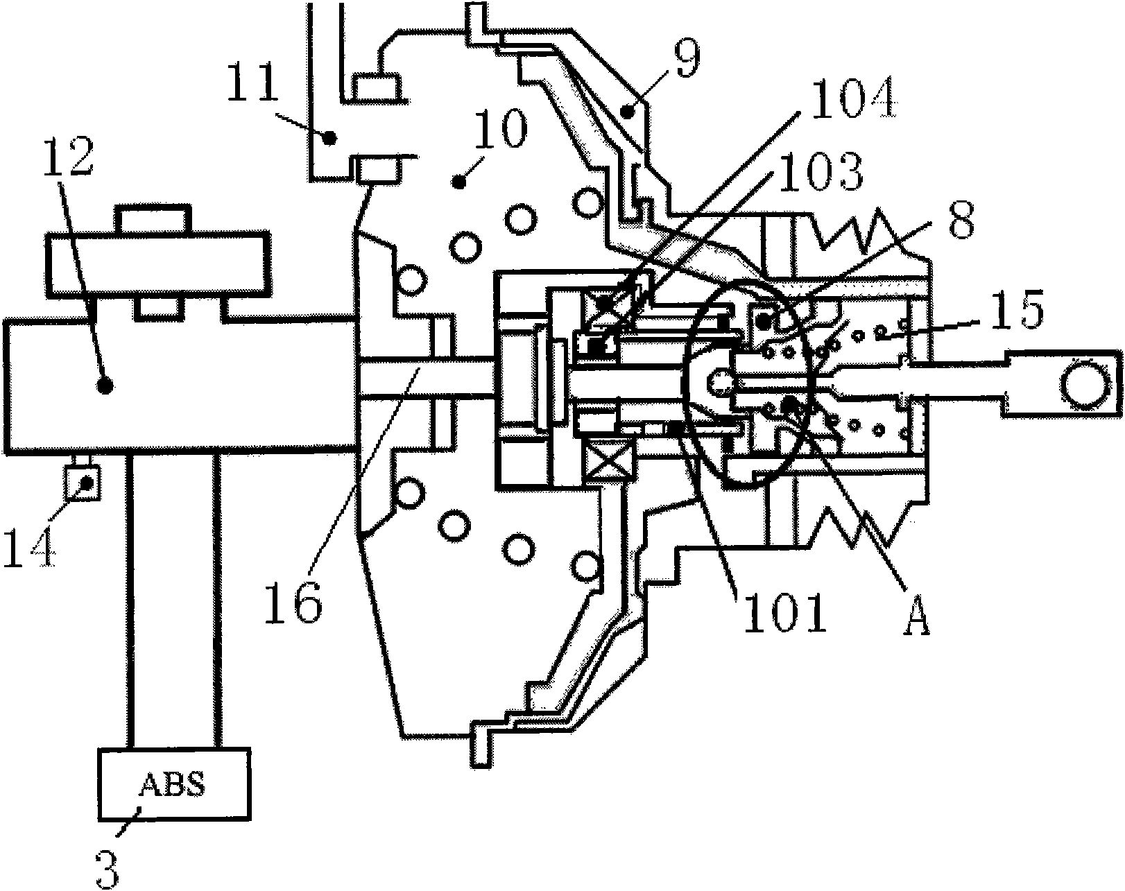 Braking system with electronic braking assisting function