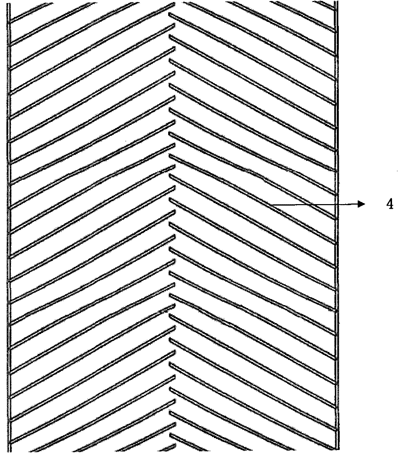 Conveyer belt capable of being matched with fishbone-shaped groove encapsulation roller for use