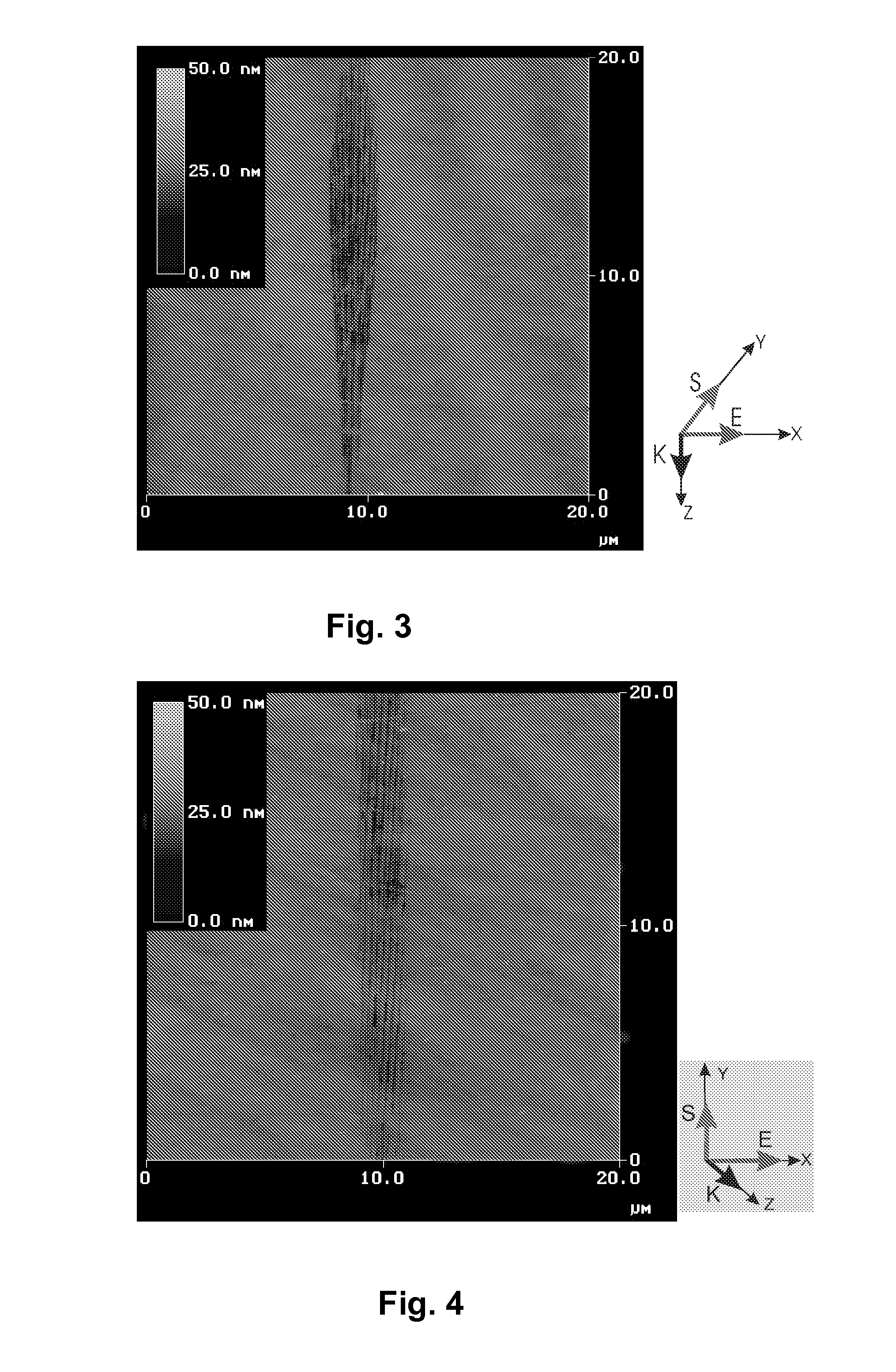 Fabrication of long range periodic nanostructures in transparent or semitransparent dielectrics