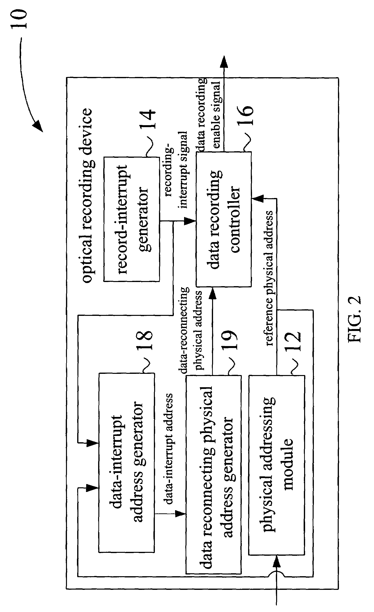 Device and method for connecting interrupted recording