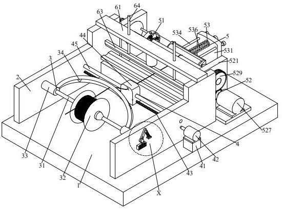 Textile yarn fixed-length winding and rotating machine