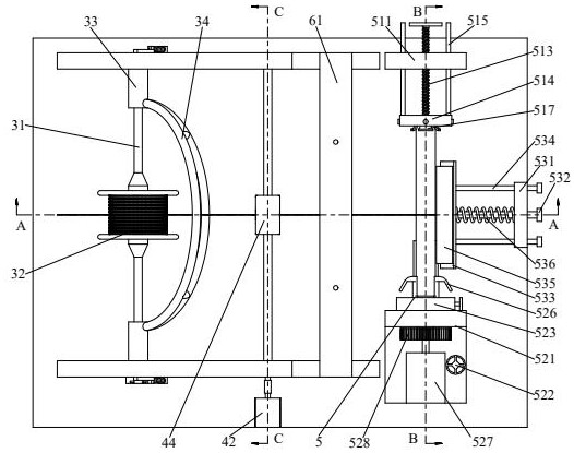 Textile yarn fixed-length winding and rotating machine