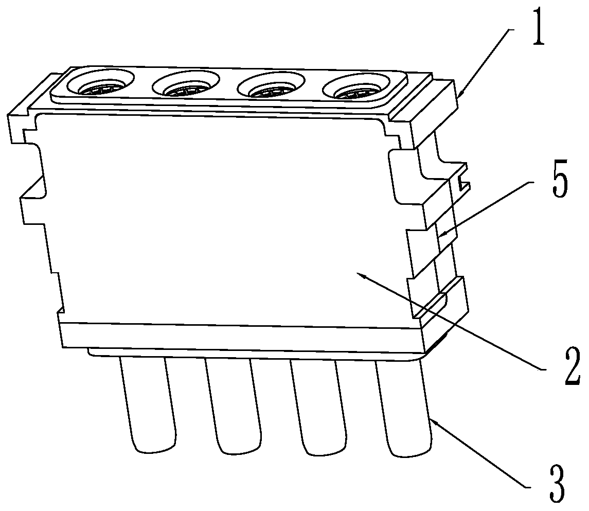 Side buckled modular connector