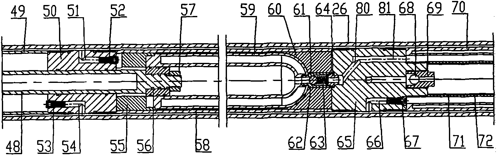 Hole bottom freezing cord coring drill and coring method thereof