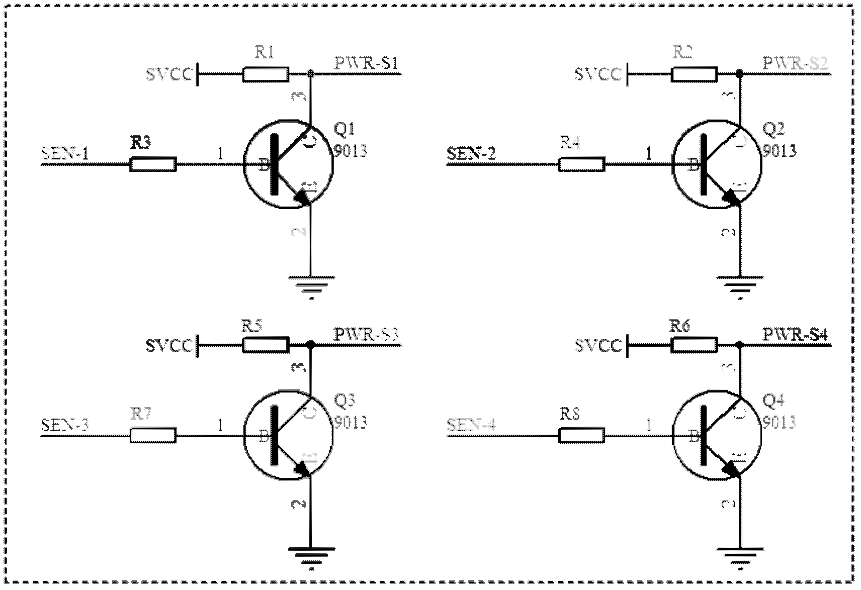 Control circuit based on prolonging service lives of multiple electrochemical sensors