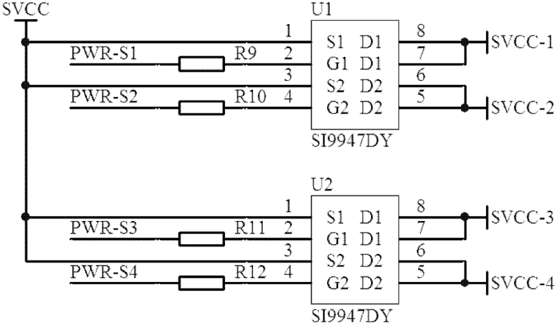 Control circuit based on prolonging service lives of multiple electrochemical sensors