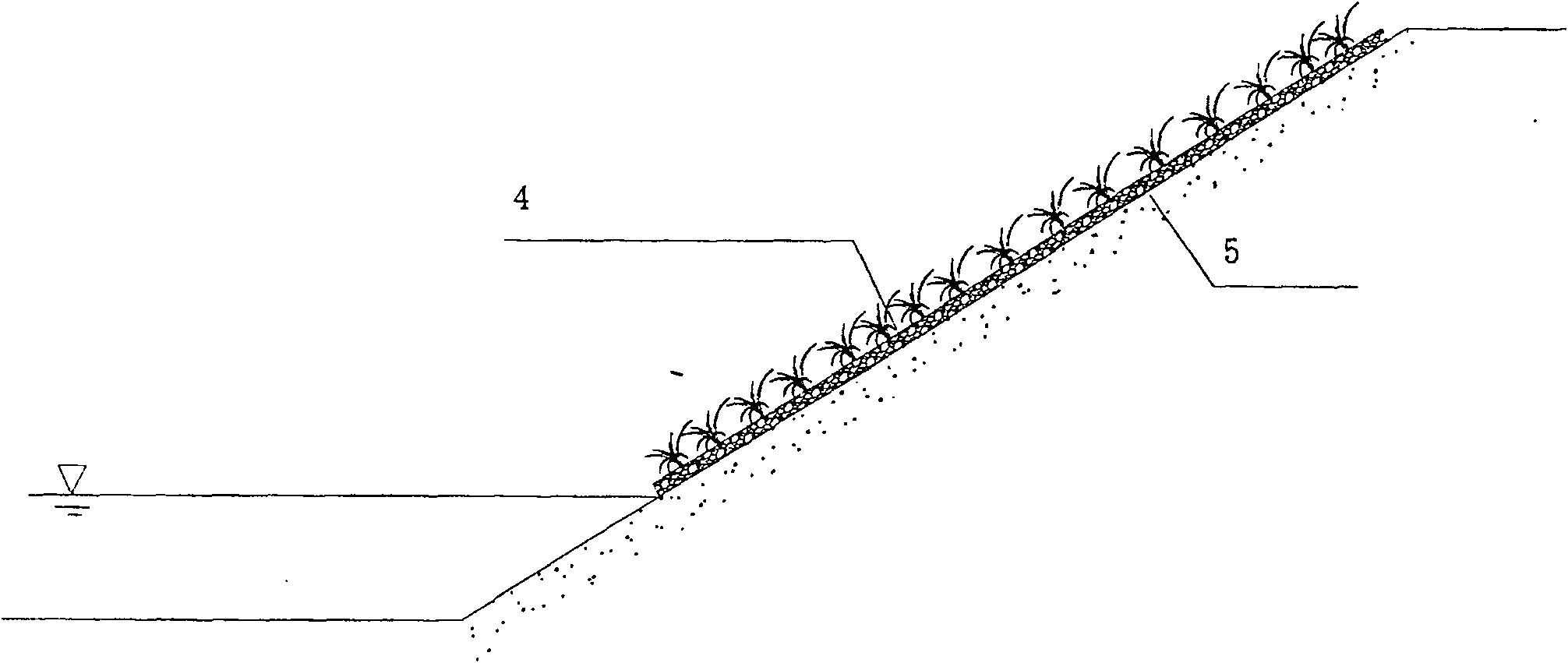 Porous concrete ecological capsule slope protection method