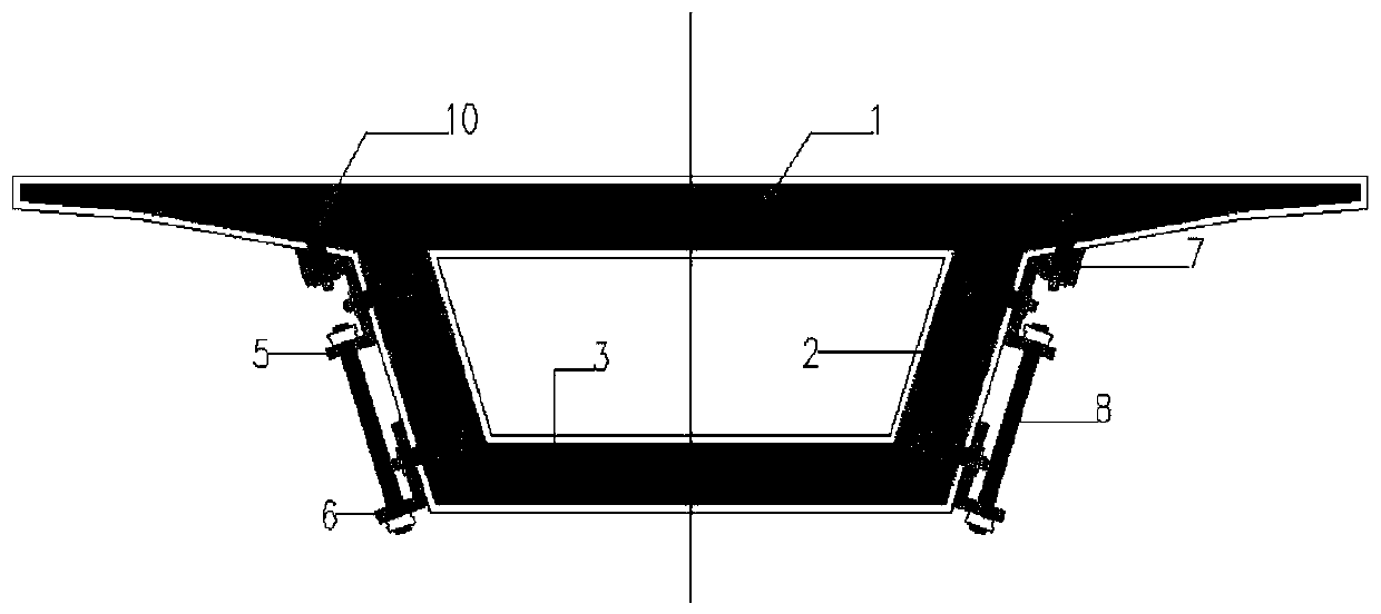 Device and method for shear reinforcement of concrete box girder web