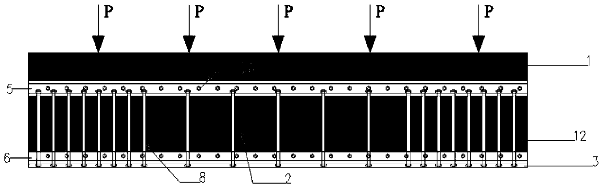 Device and method for shear reinforcement of concrete box girder web