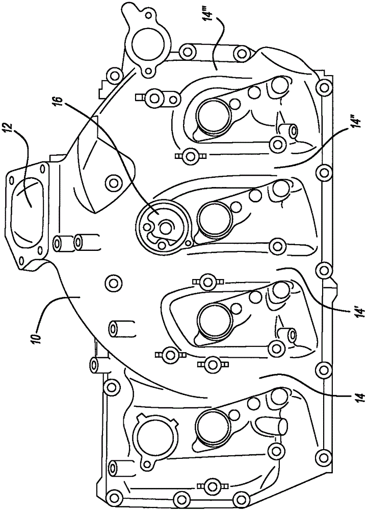 Internal charge air feed from rocker cover integrated intake runners