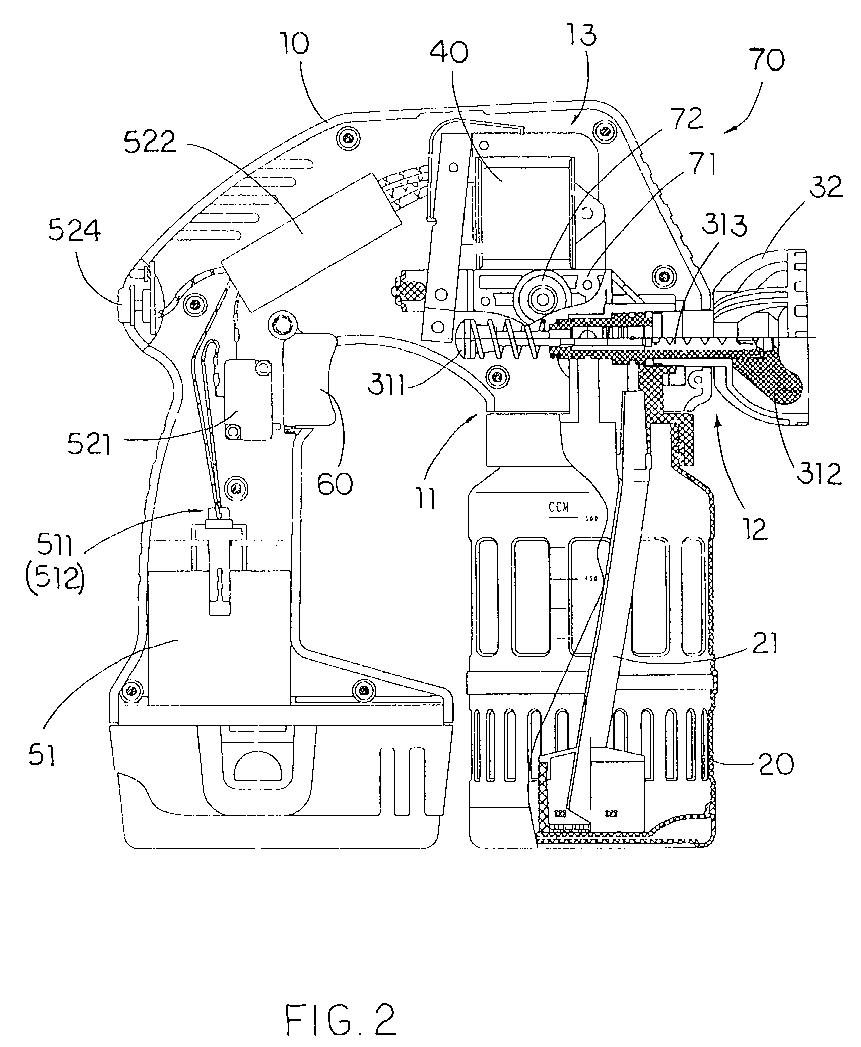 DC power spraying tool