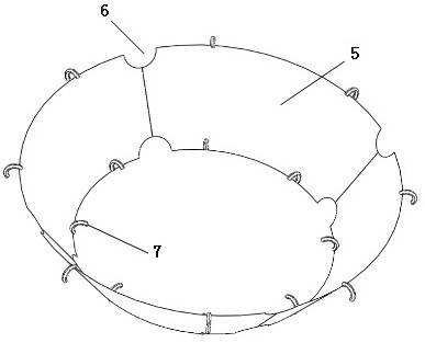 Array truncated conical shell bubble curtain underwater piling noise reduction device