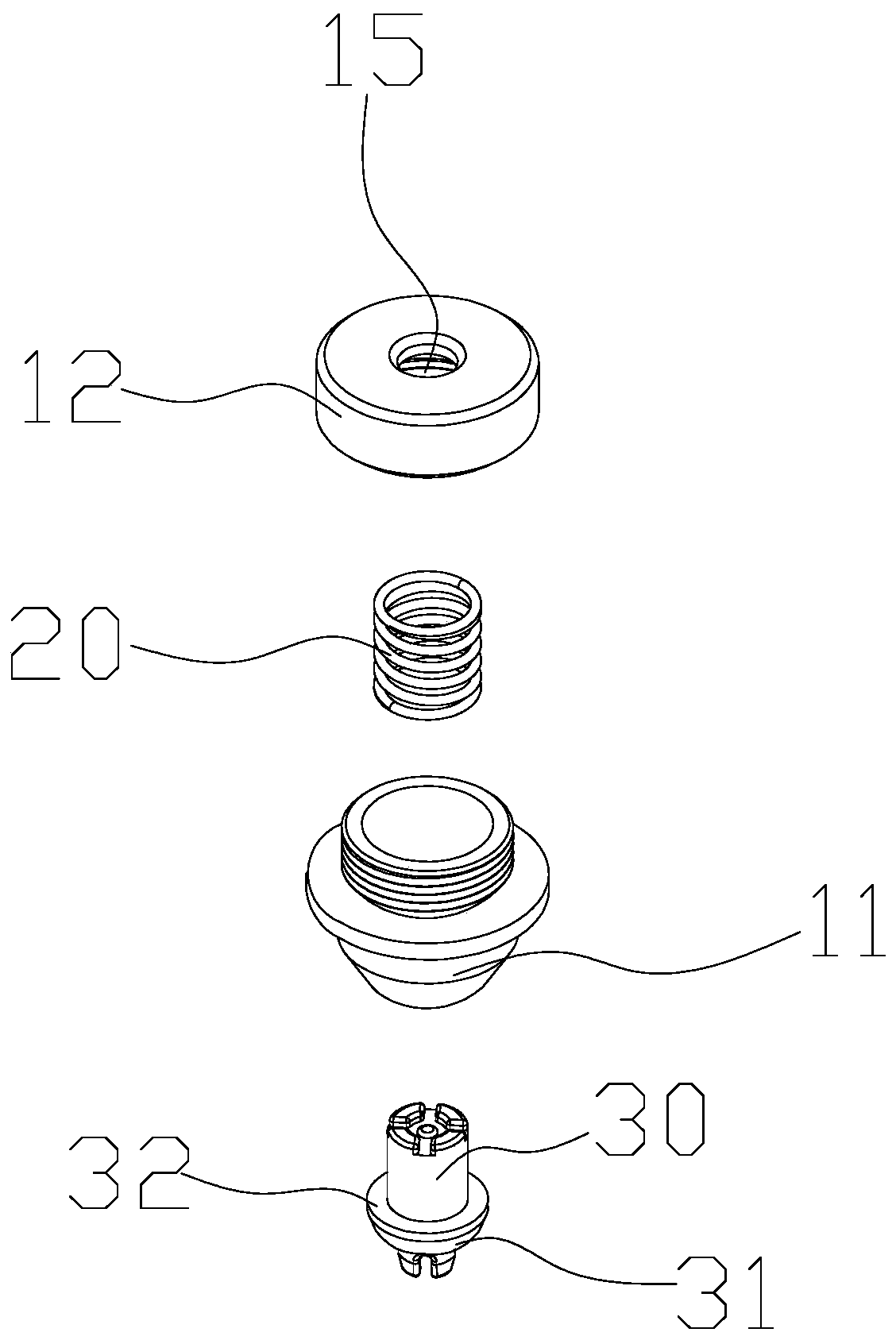 Power battery structure with automatic pressure relief