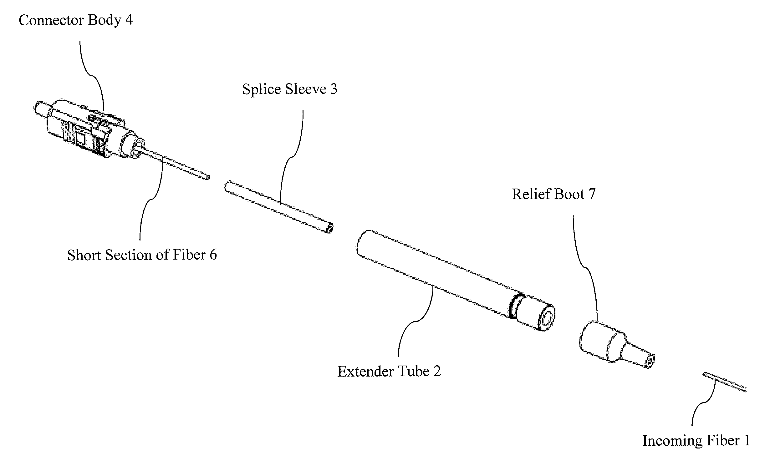 Spliced-on connector system and method, splicer, and connector holder for producing the same