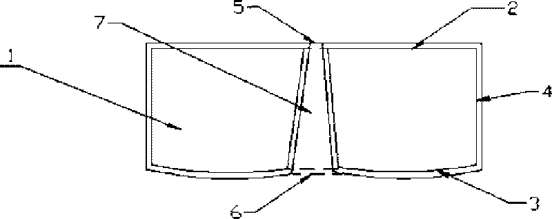 Hollow body of cast-in-situ hollow superstructure