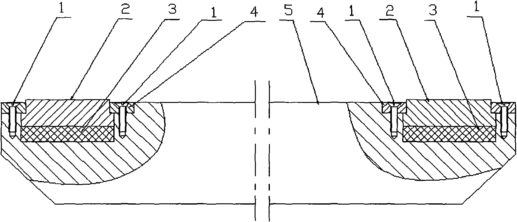 Structure of transverse beating stick of buffer type press