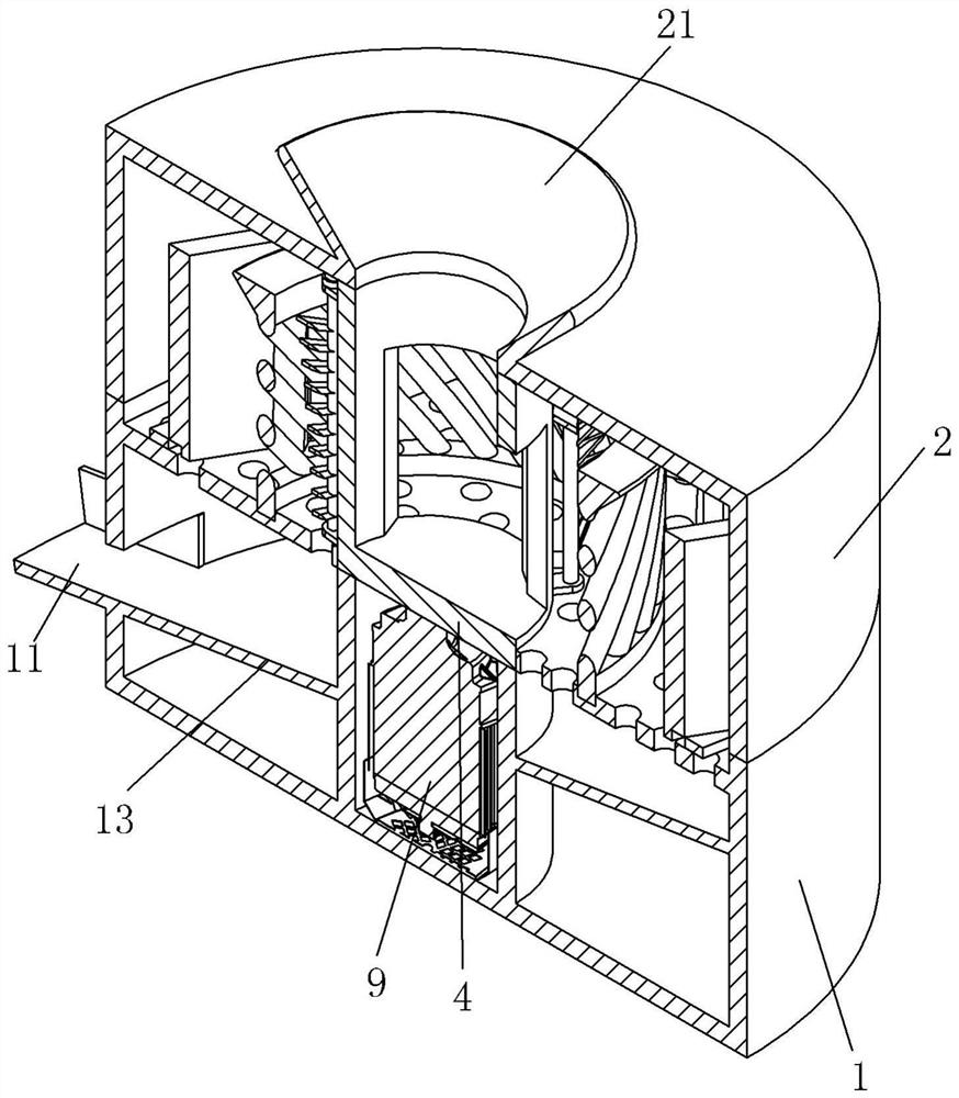 Energy-saving and environment-friendly plastic pipe fitting crushing and recycling device