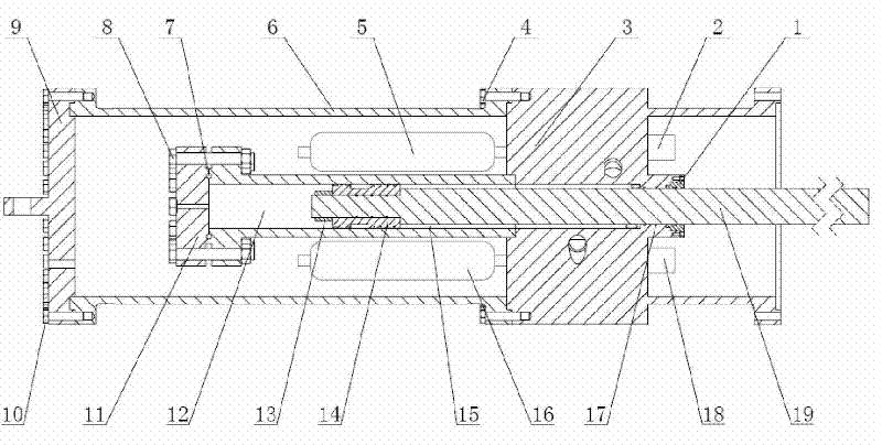 Hydraulic pneumatic composite pile hammer