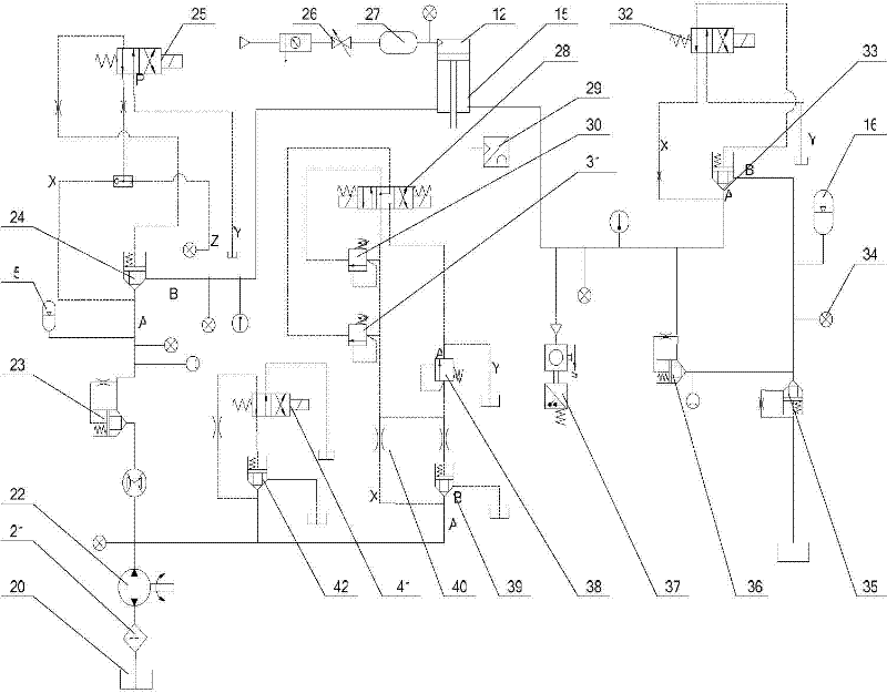 Hydraulic pneumatic composite pile hammer