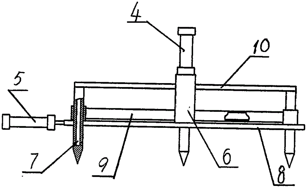 Pneumatic zero-speed hole-pricking liquid fertilizer deep application mechanism