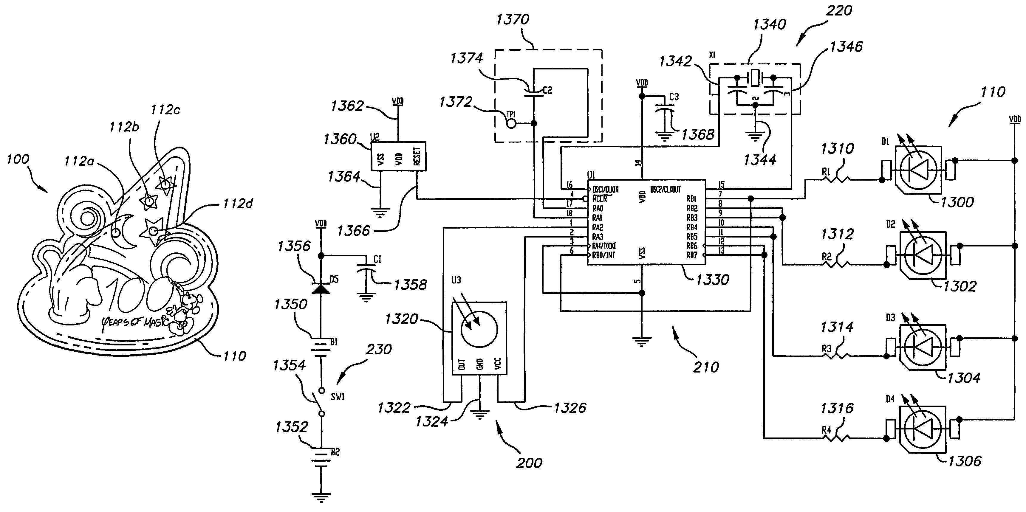 Location sensitive display device, system, and method of providing animation sequences