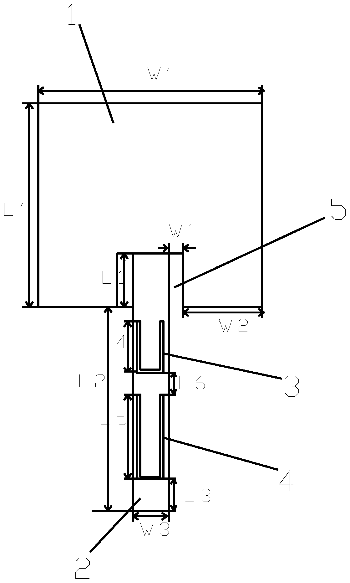 Microstrip antenna with harmonic suppression function