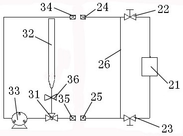 Pressurized water reactor nuclear power station primary circuit total gas content measuring device