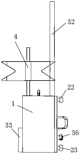 Pressurized water reactor nuclear power station primary circuit total gas content measuring device