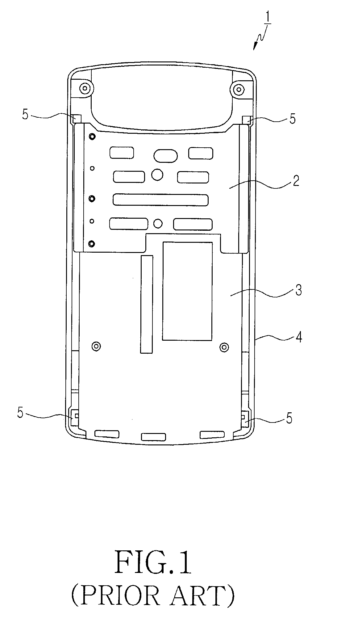 Sliding module for slide-type portable terminal having stopper device