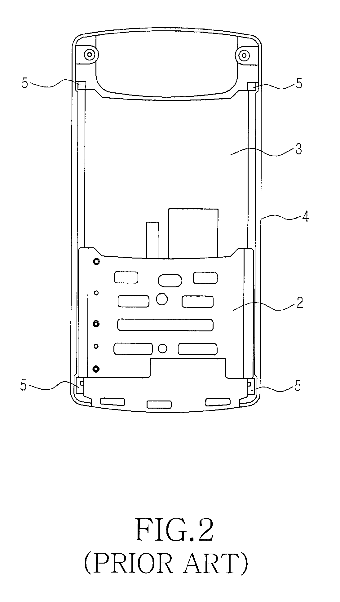 Sliding module for slide-type portable terminal having stopper device