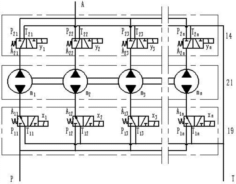 Digital type hydraulic transformer