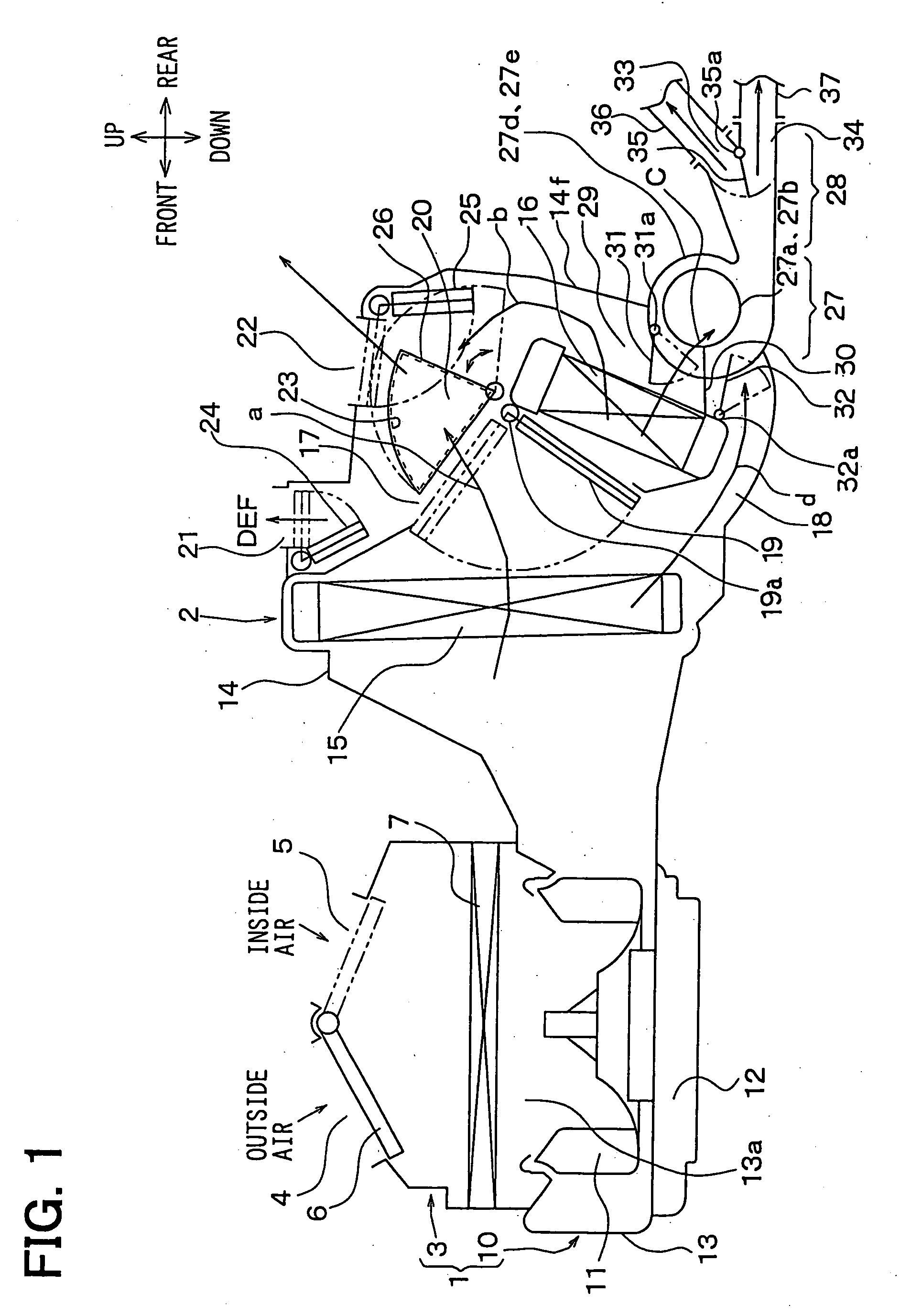 Vehicle air conditioner with automatic control of main blower and sub-blower