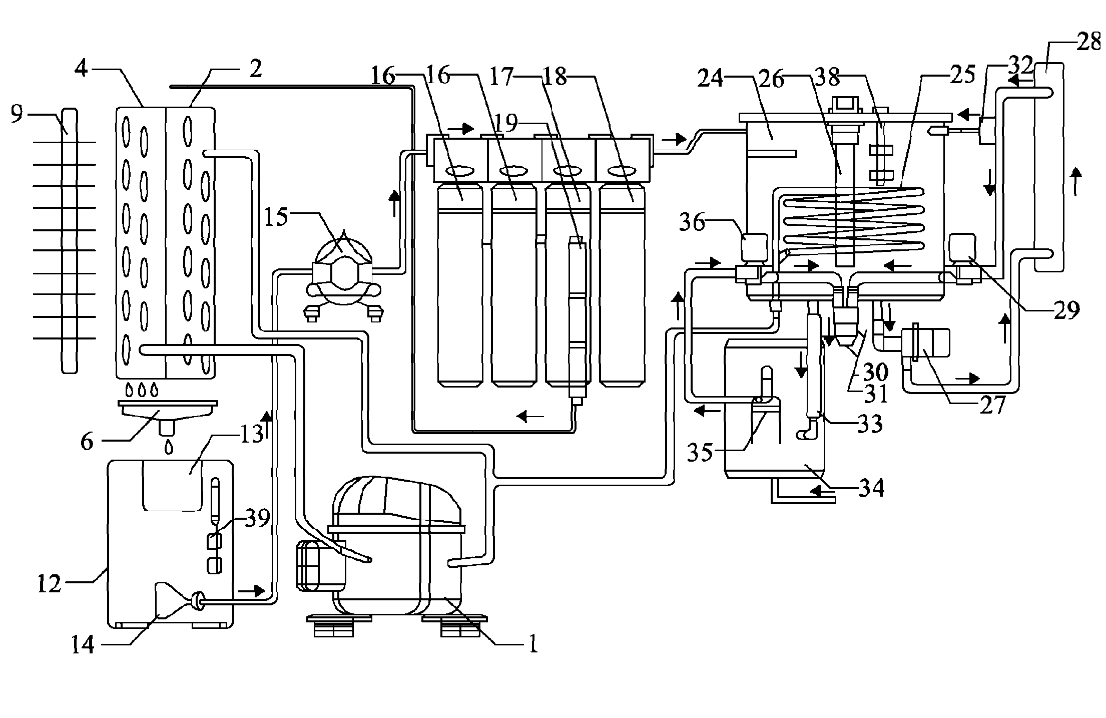 Apparatus and methods for creating sparkling water from the atmosphere