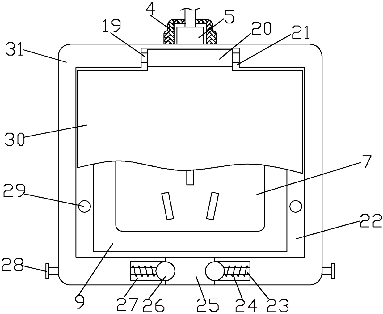 Water-proof switch socket