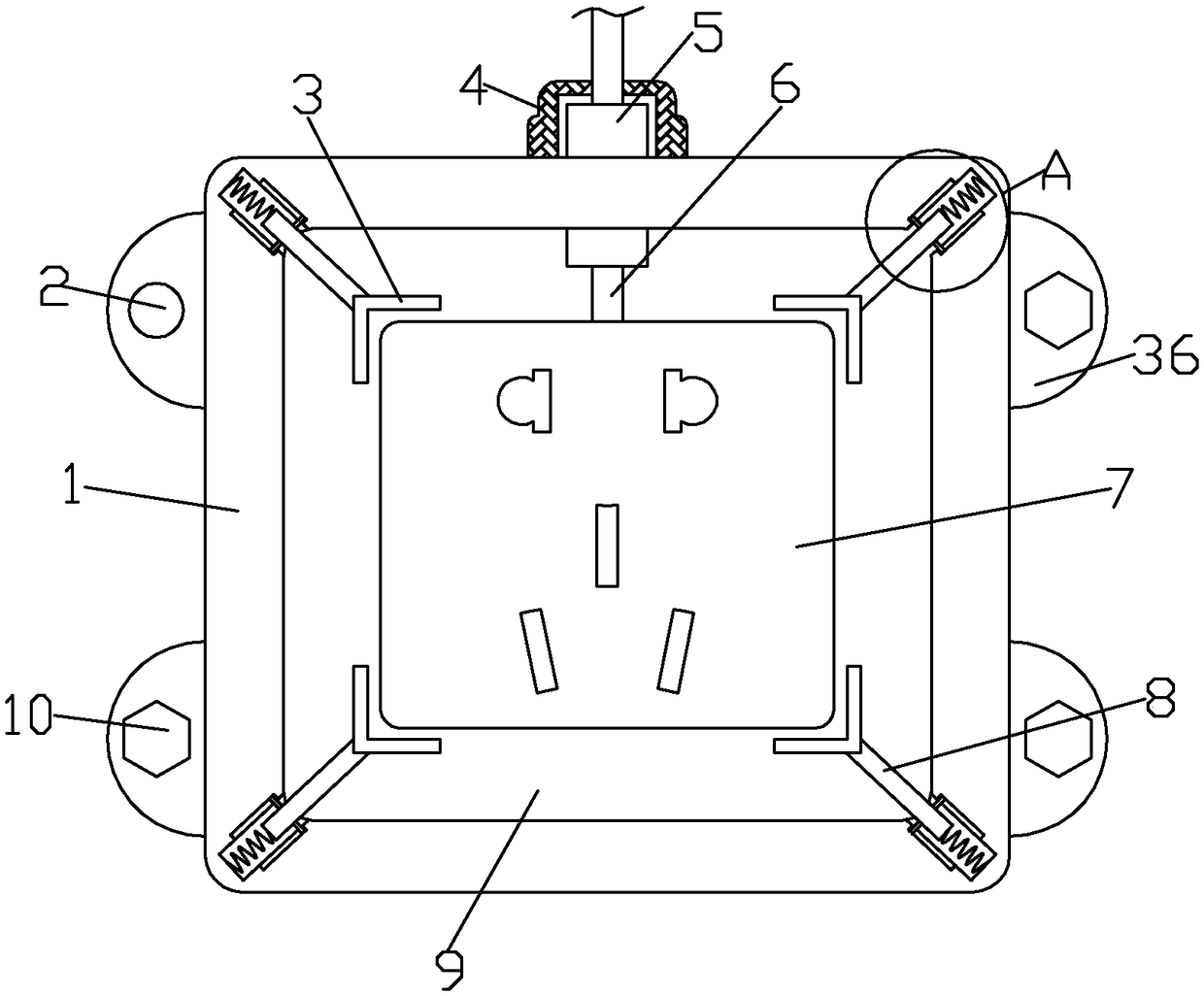 Water-proof switch socket