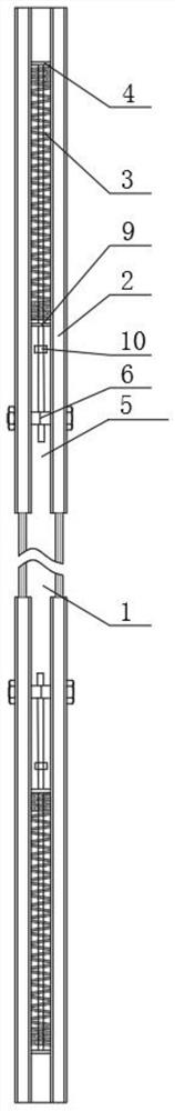 Self-resetting energy-dissipation anti-seismic support hanger inclined strut