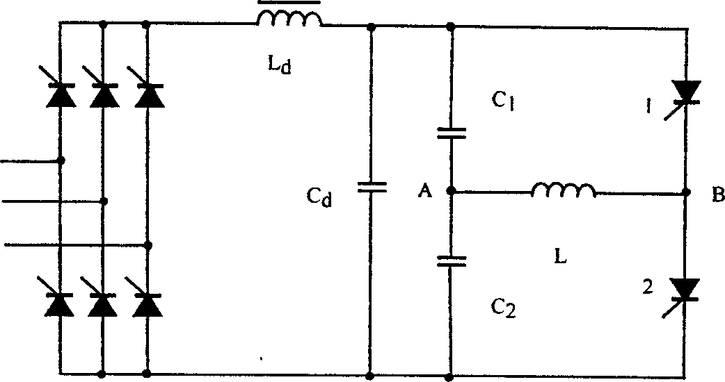 Great power IF power source with double parallel resonant inversion circuit