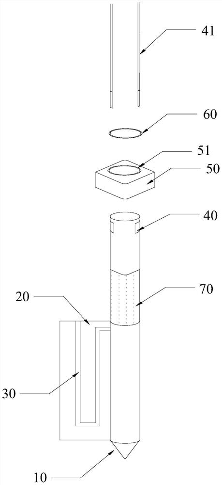 Ceramic heating element for heat-not-burn electronic cigarette and preparation method of ceramic heating element