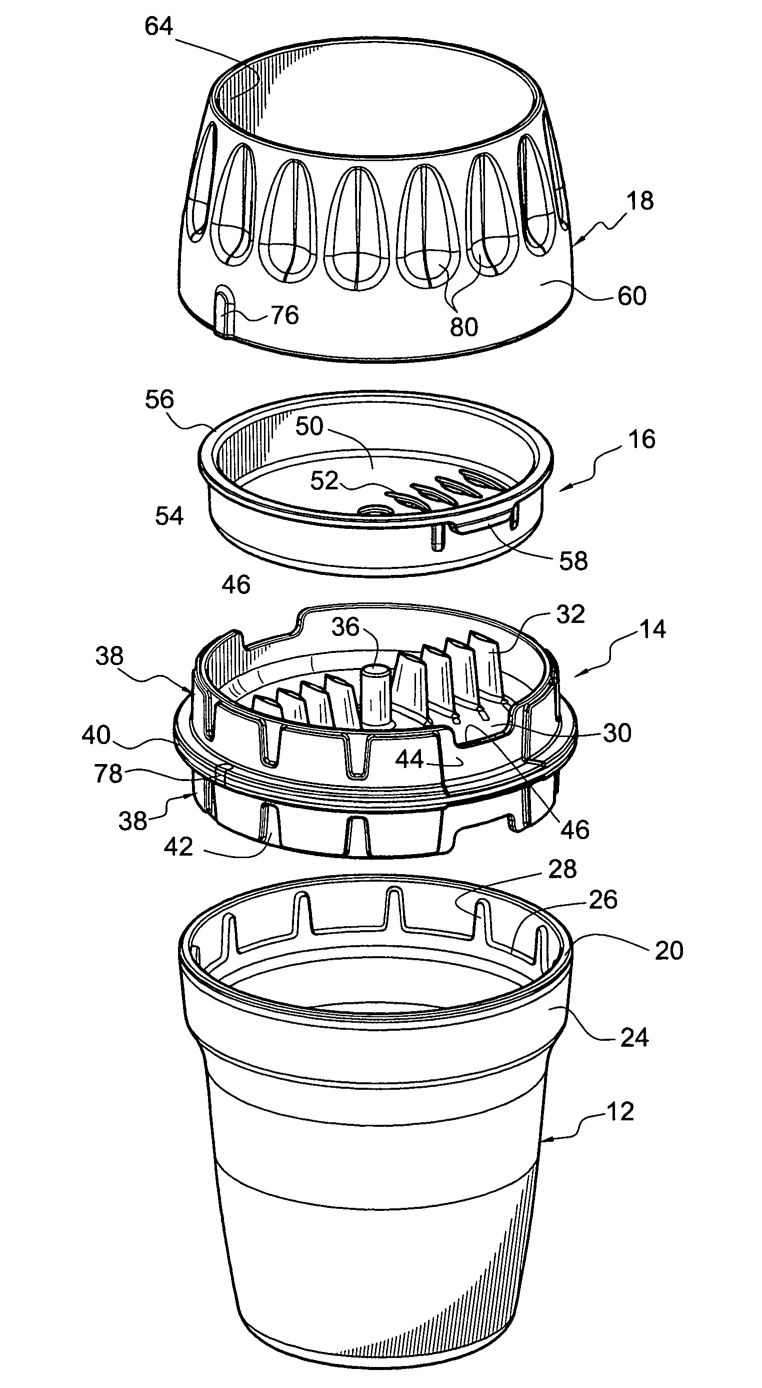 Processing tool for foodstuffs