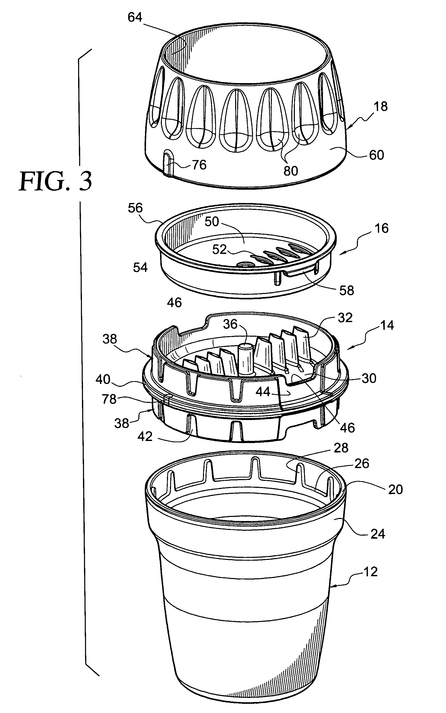 Processing tool for foodstuffs