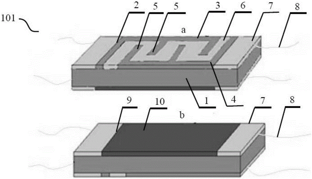 Precious metal/base metal oxide/graphene ternary composite gas sensitive material and preparation method thereof